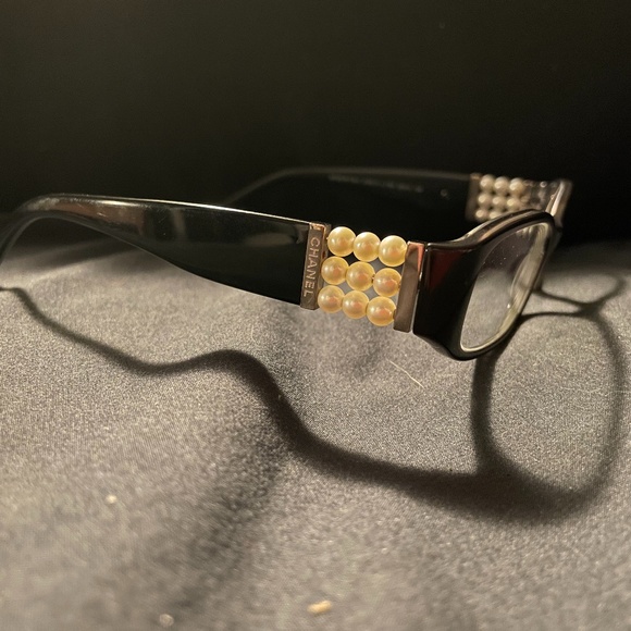 Rare Chanel Eyeglasses Womens Collection Perle Black Optic Italy Rare Frames - Picture 2 of 8
